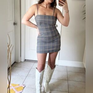 Plaid dress, worn once.